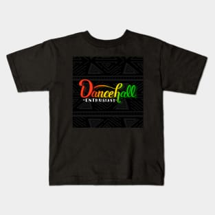 Dancehall Enthusiast Lettering Illustration Kids T-Shirt